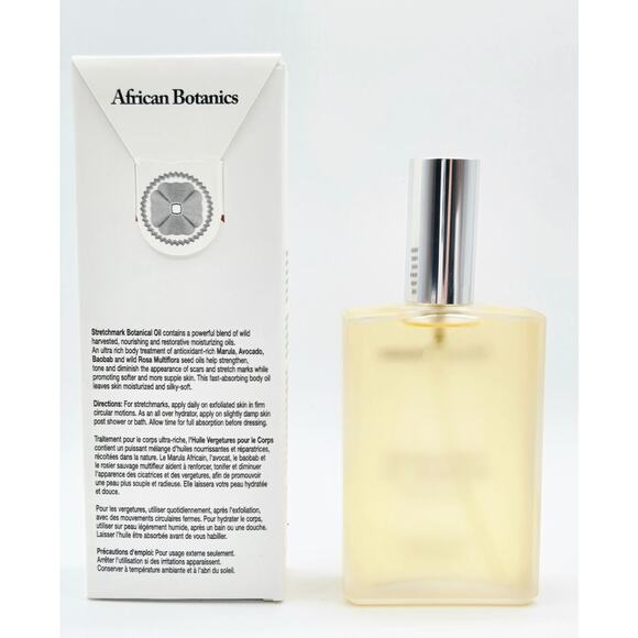 African Botanics Stretchmark Nourishing Botanical Oil~ 100ml New~ Glass Bottle - Picture 4 of 4